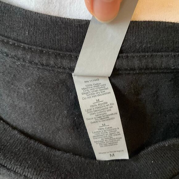 Next Level Apparel Men Short Sleeve T-shirt Size M, Black, Skull Santa Christmas - Picture 7 of 8